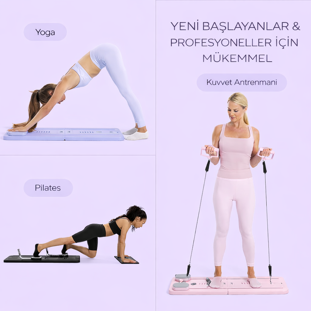 Çok Amaçlı Pilates Egzersiz Aleti